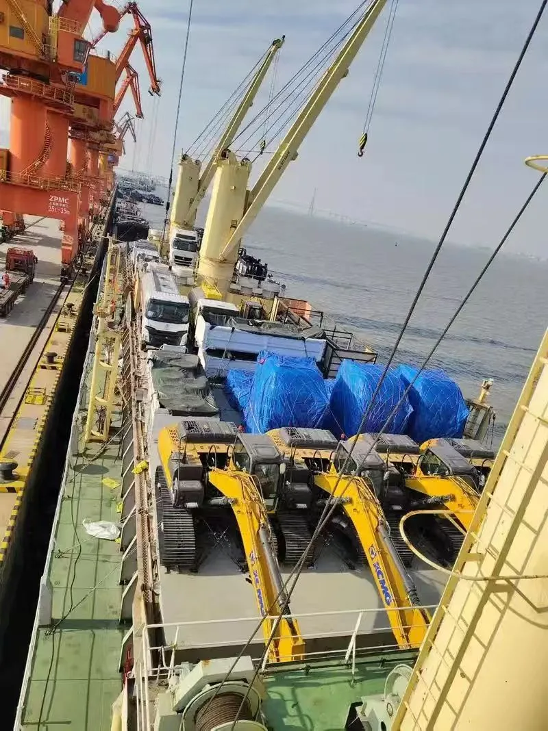 Ro-Ro Ship Exporting Heavy Equipment